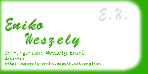 eniko weszely business card